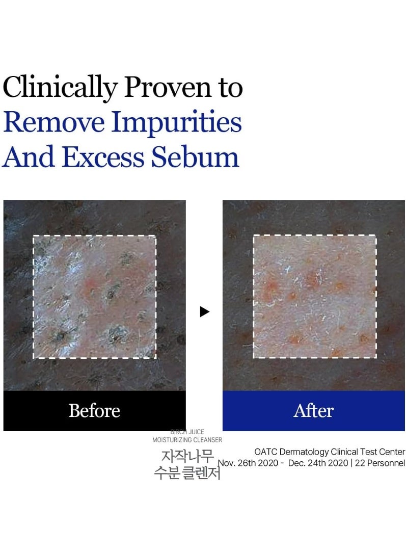 ROUND LAB Birch Juice Moisturizing Cleanser | Hydrating, Soothing Formula for Sensitive & Dry Skin - 150ml - Image 5